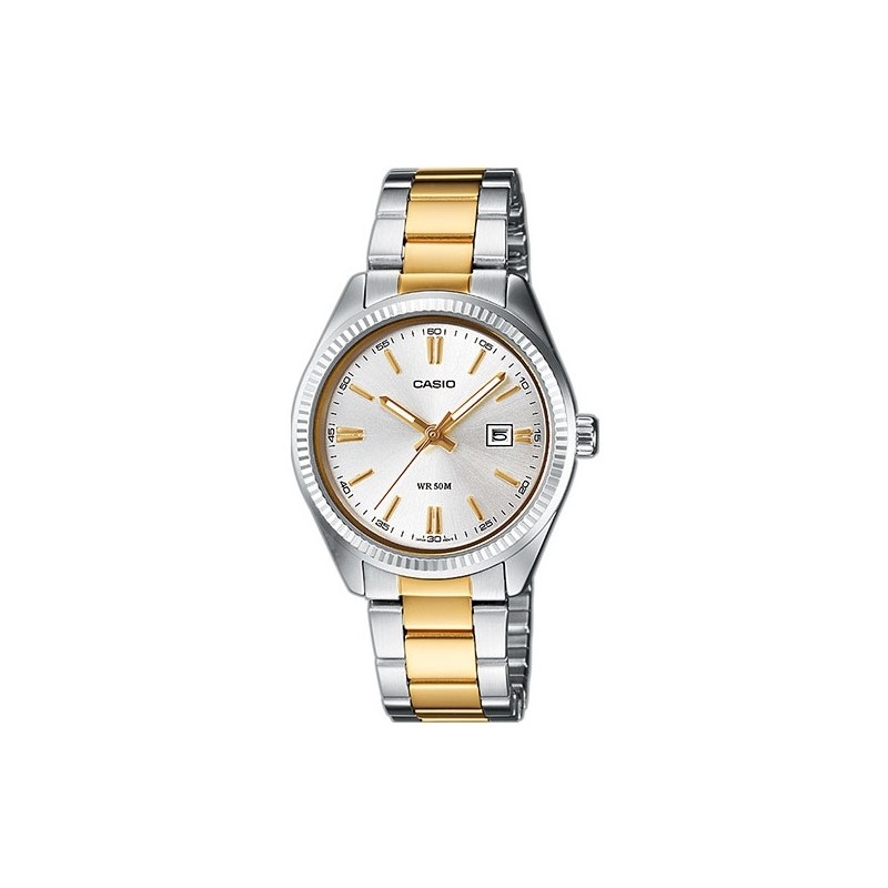 CASIO COLLECTION Mod. LADY DATE - TWO TONES LTP-1302PSG-7AVEG